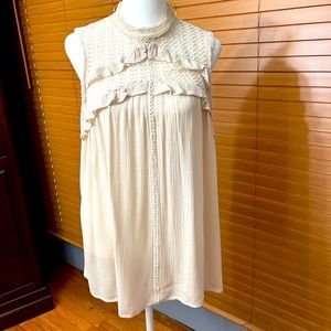 Blu Pepper blouse women’s size medium cream